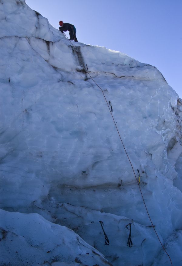 Climbing Coleman Glacier